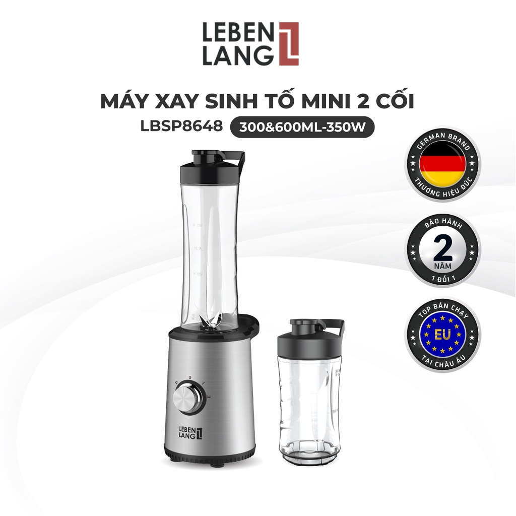 Máy xay sinh tố mini Mix&Go Lebenlang LBSP8648 chuẩn Đức bảo hành 2 năm