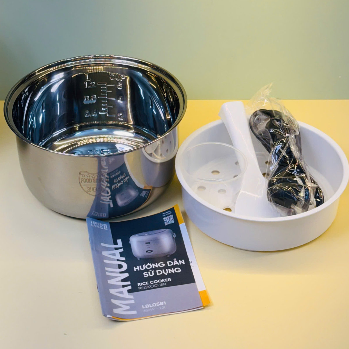 Nồi cơm điện lòng Inox 304 Lebenlang LBL0581