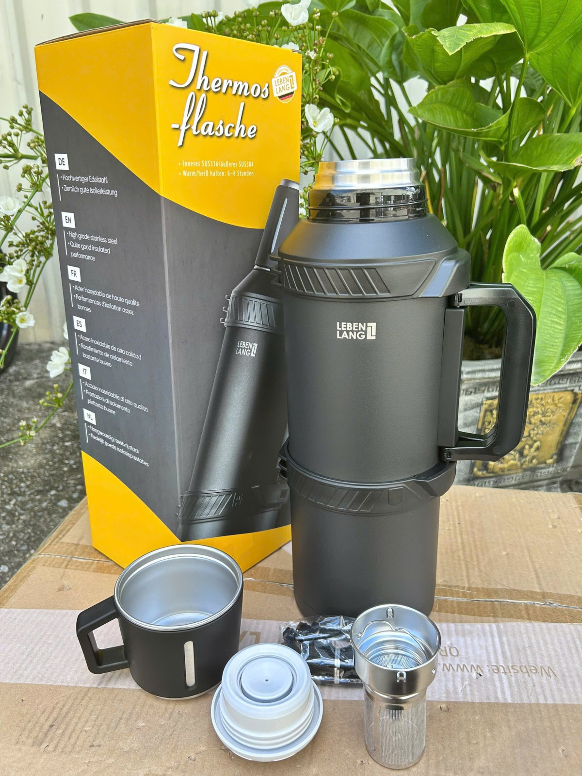 Phích giữ nhiệt Lebenlang LBL3026 dung tích 4L