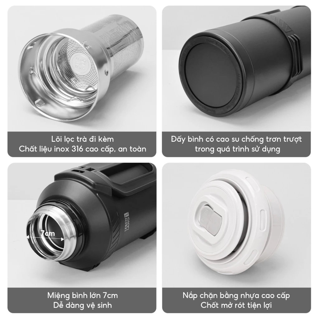 Phích giữ nhiệt Lebenlang LBL3026 dung tích 4L