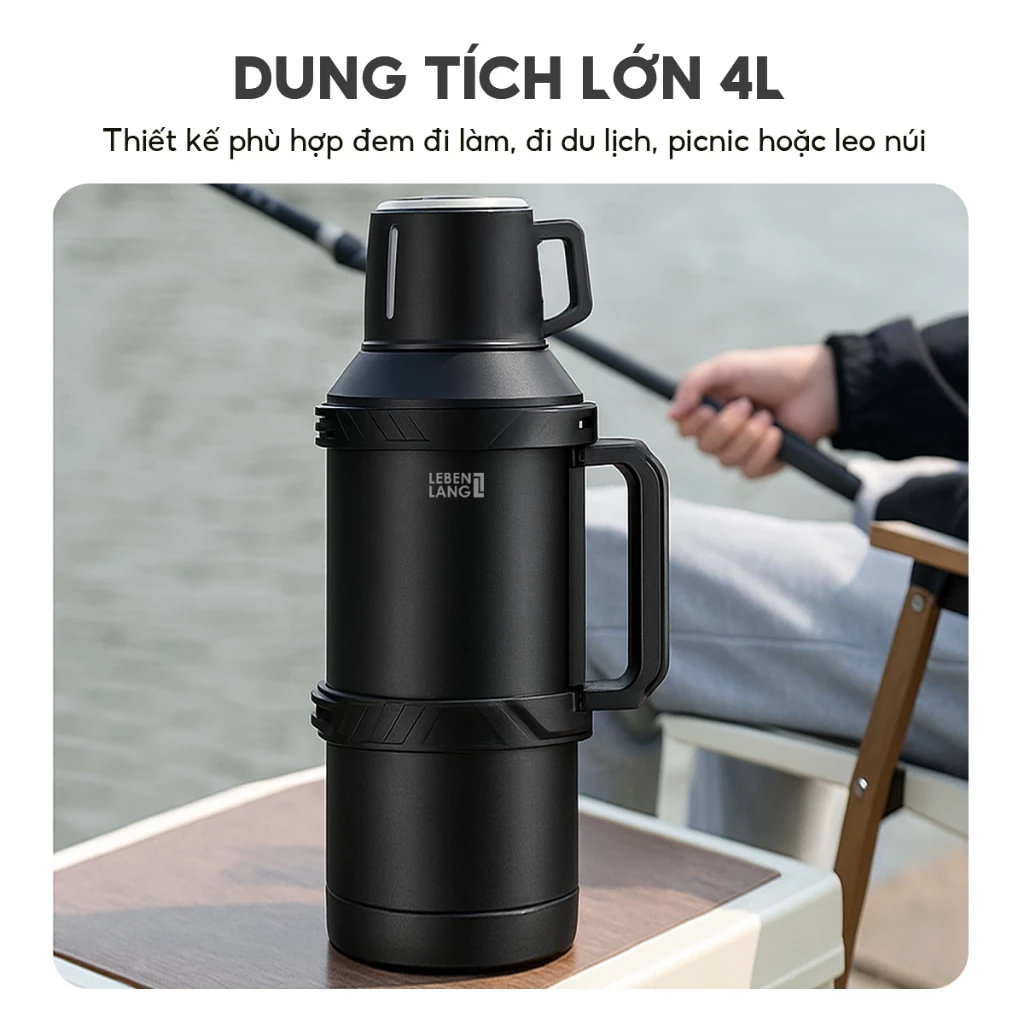 Phích giữ nhiệt Lebenlang LBL3026 dung tích 4L
