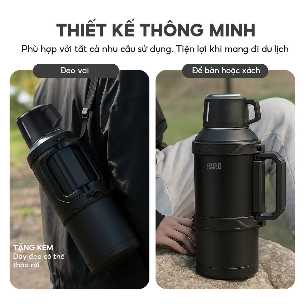 Phích giữ nhiệt Lebenlang LBL3026 dung tích 4L