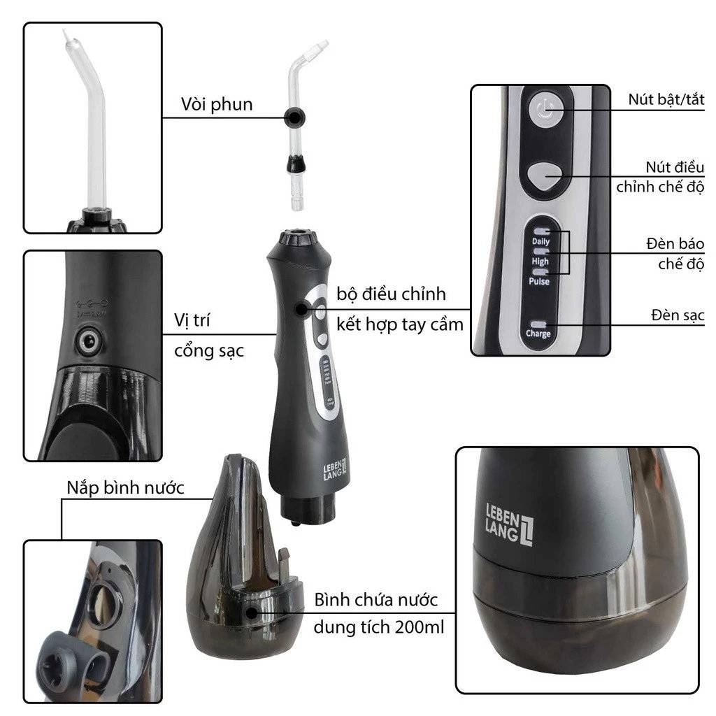 Máy tăm nước Lebenlang LBT1486S