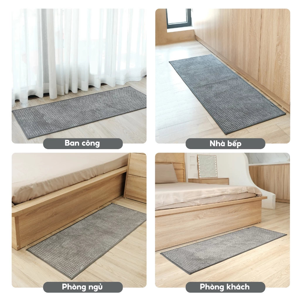 Thảm trải sàn siêu thấm nước Lebenlang LBL8585 size 45x120cm