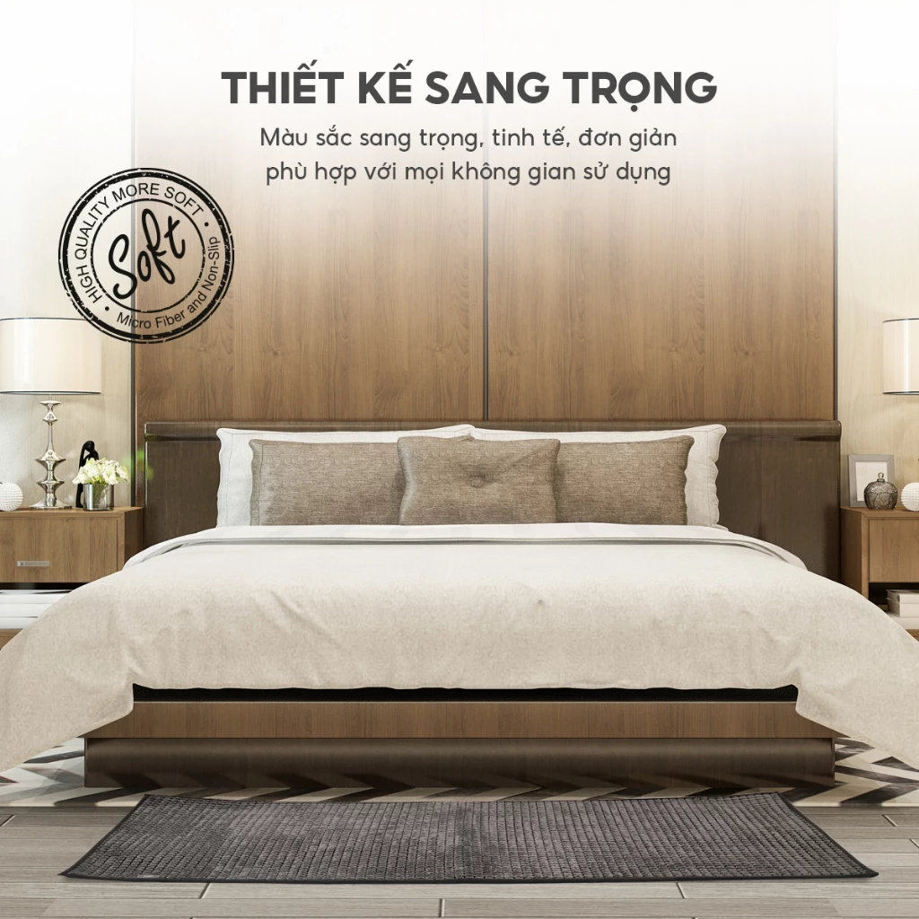 Thảm trải sàn siêu thấm nước Lebenlang LBL8585 size 45x120cm