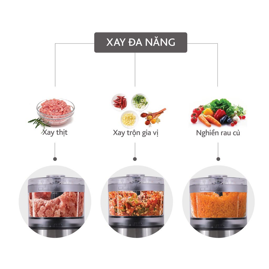 Máy xay thịt đa năng Lebenlang LBMF8906 500ml