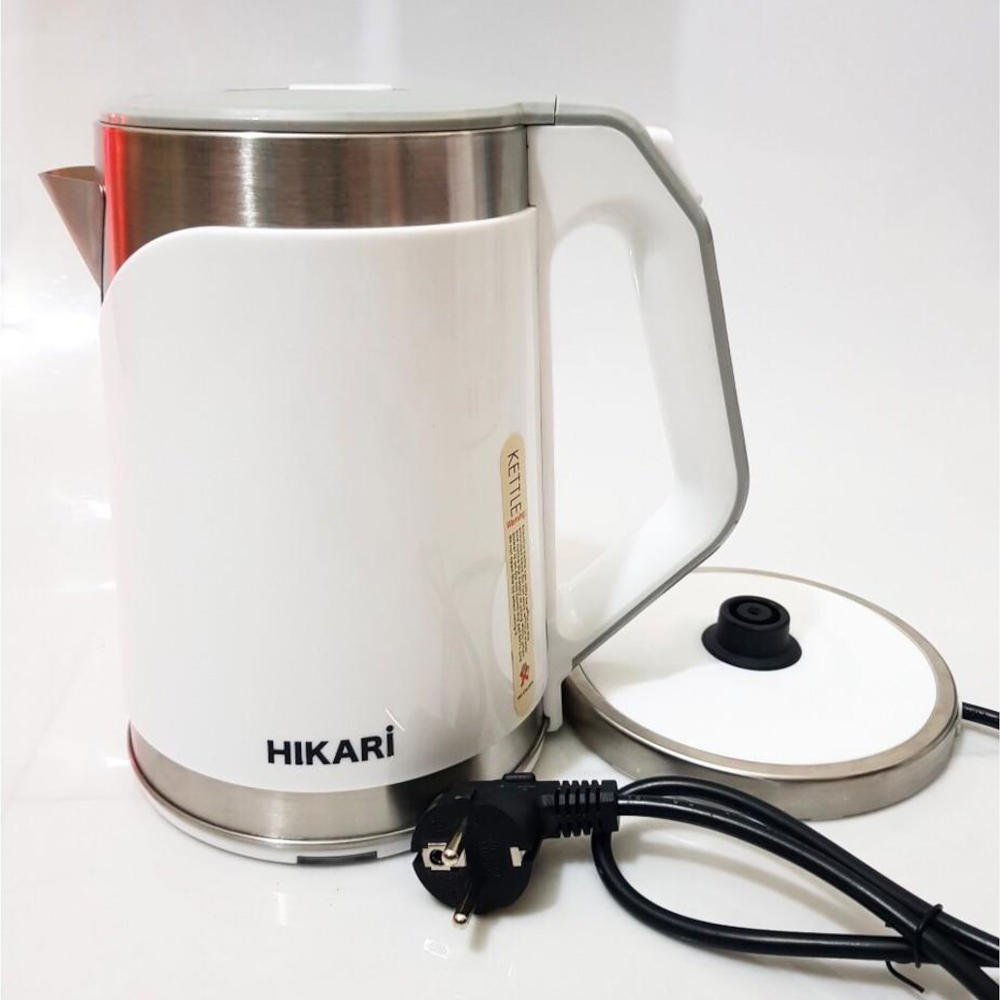 Ấm siêu tốc Inox 304 Hikari HR-1282 dung tích 2.3L bảo hành 12 tháng