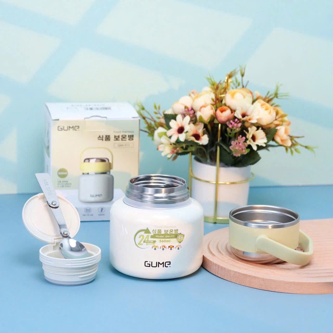 Bình đựng thức ăn giữ nhiệt inox 316 Gume GM-F11