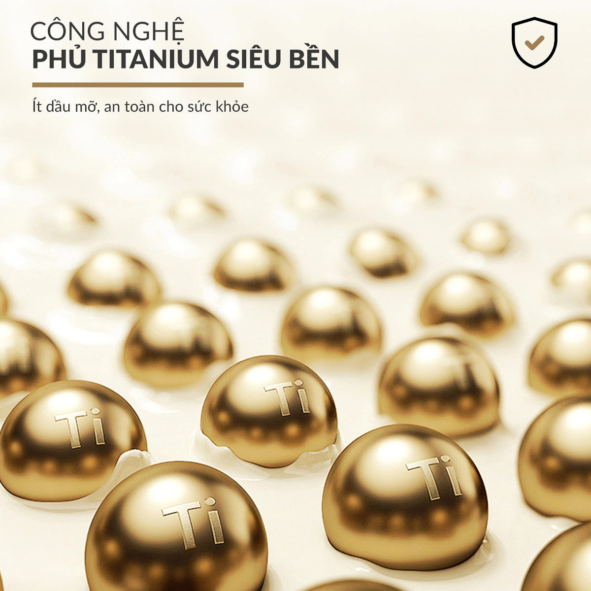 Bộ 3 nồi inox 316 đúc liền 7 lớp chống dính Titanium Aura