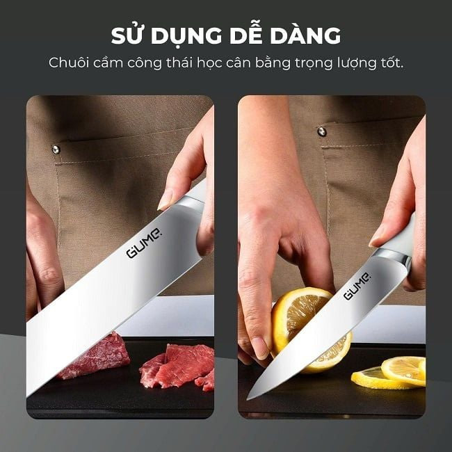 Bộ dao nhà bếp 2 món thép không gỉ GUME KOREA GMK25