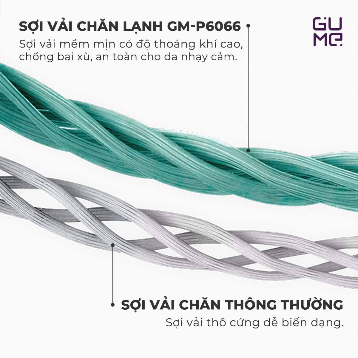 Chăn lạnh làm mát Gume Korea GM-P6066 size 2m x 2m3
