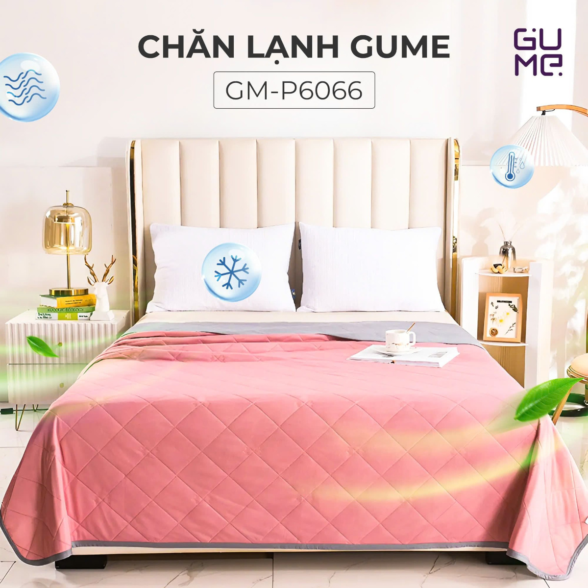Chăn lạnh làm mát Gume Korea GM-P6066 size 2m x 2m3