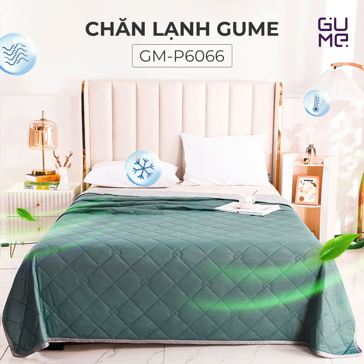 Chăn lạnh làm mát Gume Korea GM-P6066 size 2m x 2m3