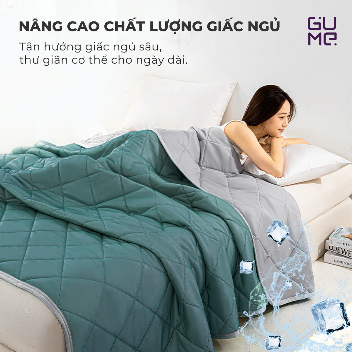 Chăn lạnh làm mát Gume Korea GM-P6066 size 2m x 2m3
