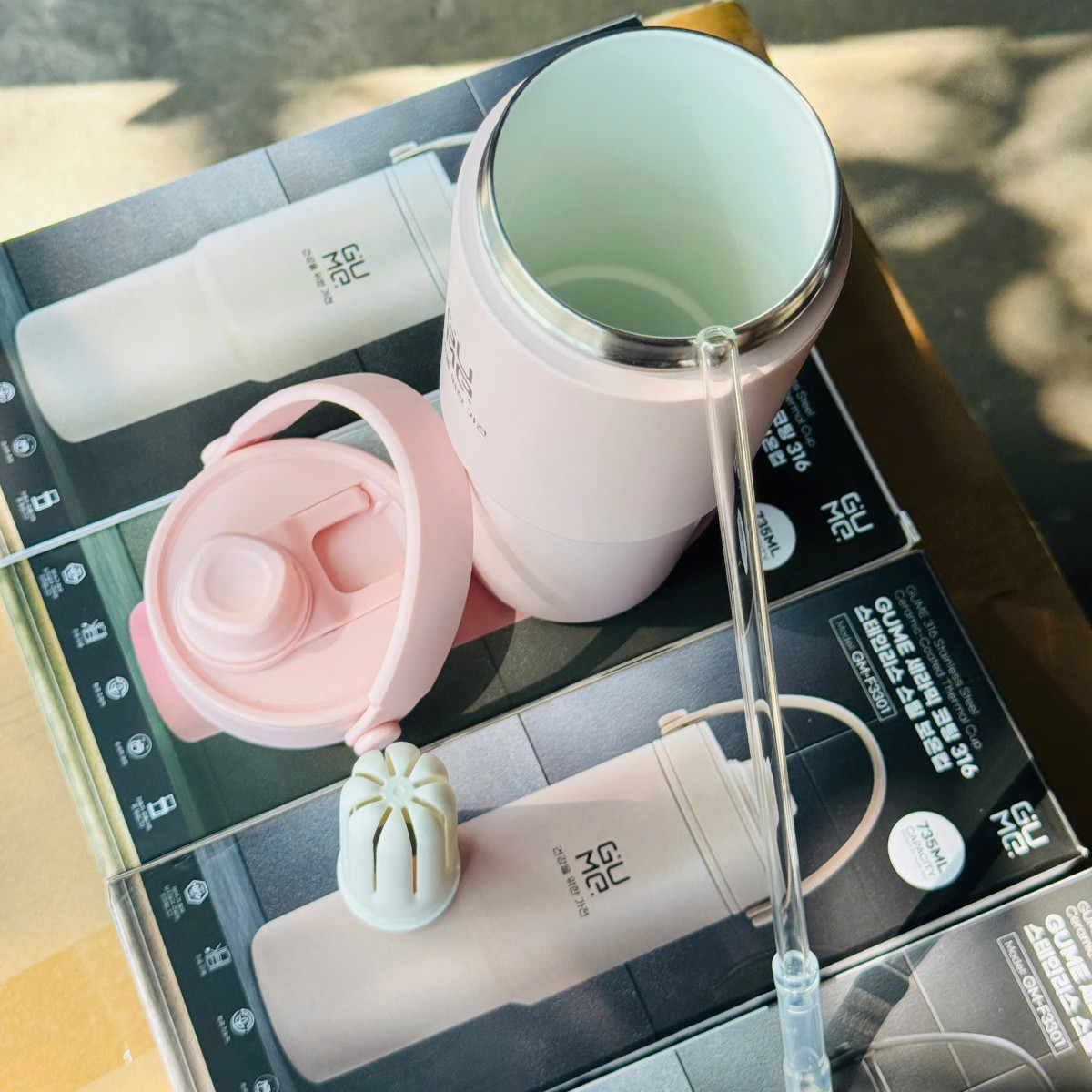 Cốc giữ nhiệt Inox 316 phủ gốm GUME GM-F3301 dung tích 735ml