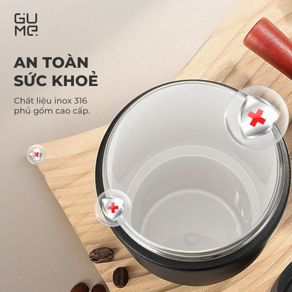 Cốc giữ nhiệt Inox 316 phủ gốm GUME GM-F3301 dung tích 735ml