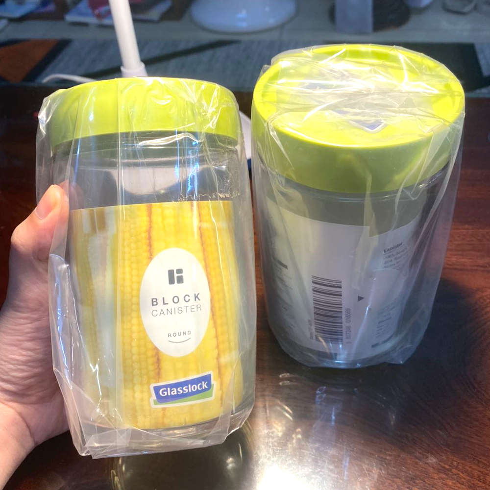 Hũ thủy tinh tròn Glasslock Hàn Quốc IP-608 dung tích 600ml