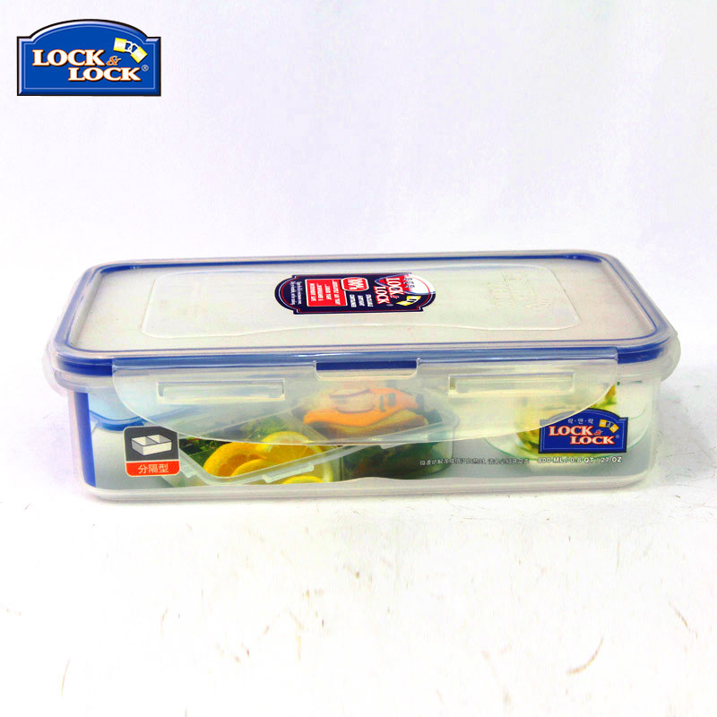 Hộp bảo quản thực phẩm Lock&lock Classic 800ml chia 3 ngăn HPL816C