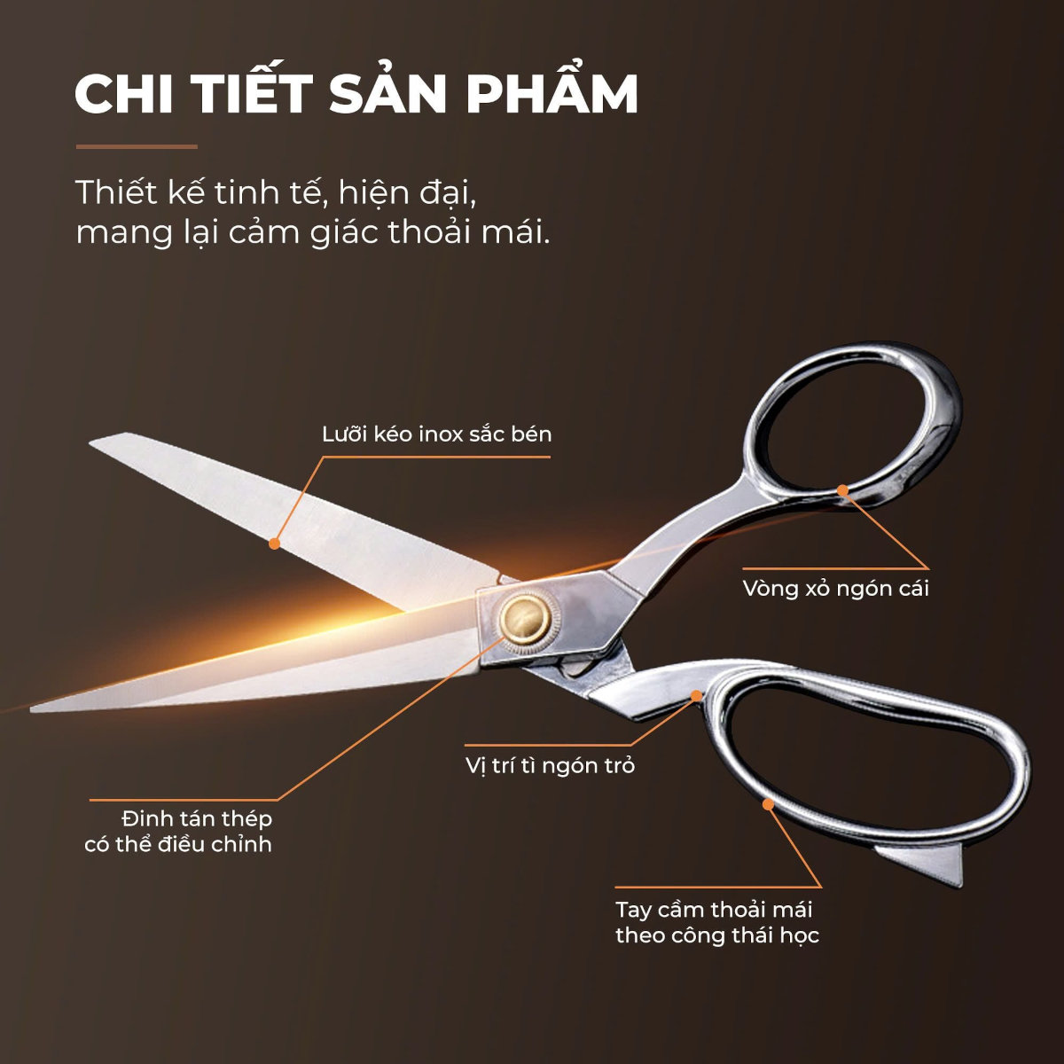 Kéo cắt thịt, thực phẩm thép nguyên khối Gume-GMK26