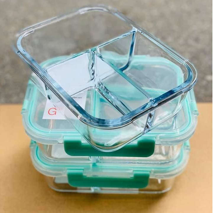 Hộp thủy tinh chia 3 ngăn Lock&Lock Glass Food Container LLG458