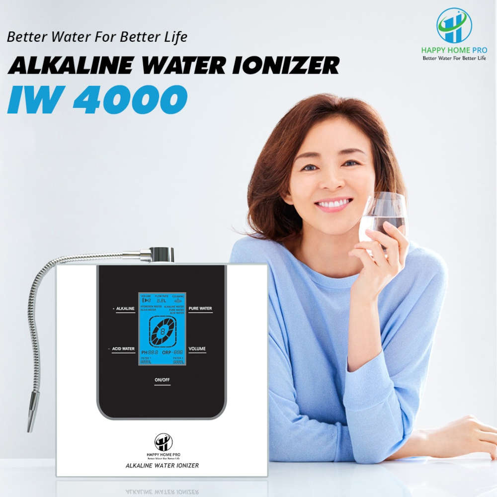 Máy lọc nước ion kiềm Happy Home Pro IW-4000 - Made in Korea