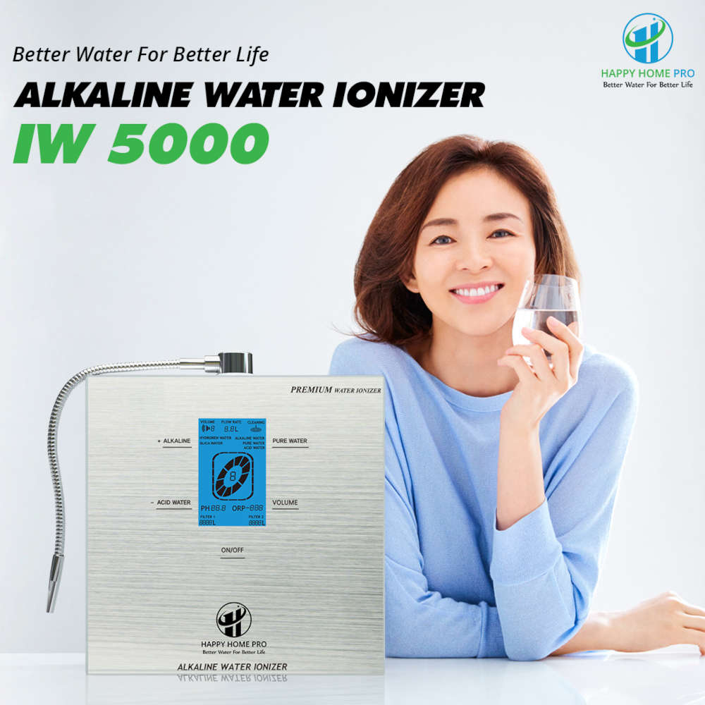 Máy lọc nước ion kiềm Happy Home Pro IW-5000 - Made in Korea