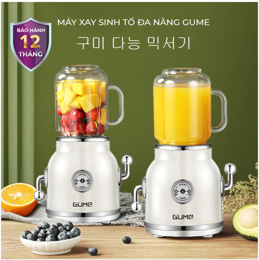 Máy xay sinh tố đa năng 2 cối 600ml Gume Korea GMB-01