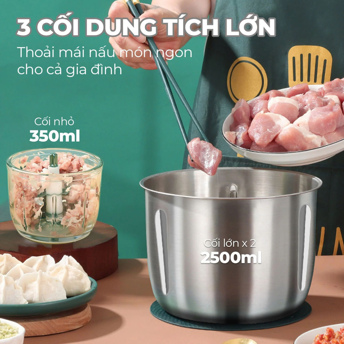 Máy xay thịt đa năng Gume Hàn Quốc GM-2252