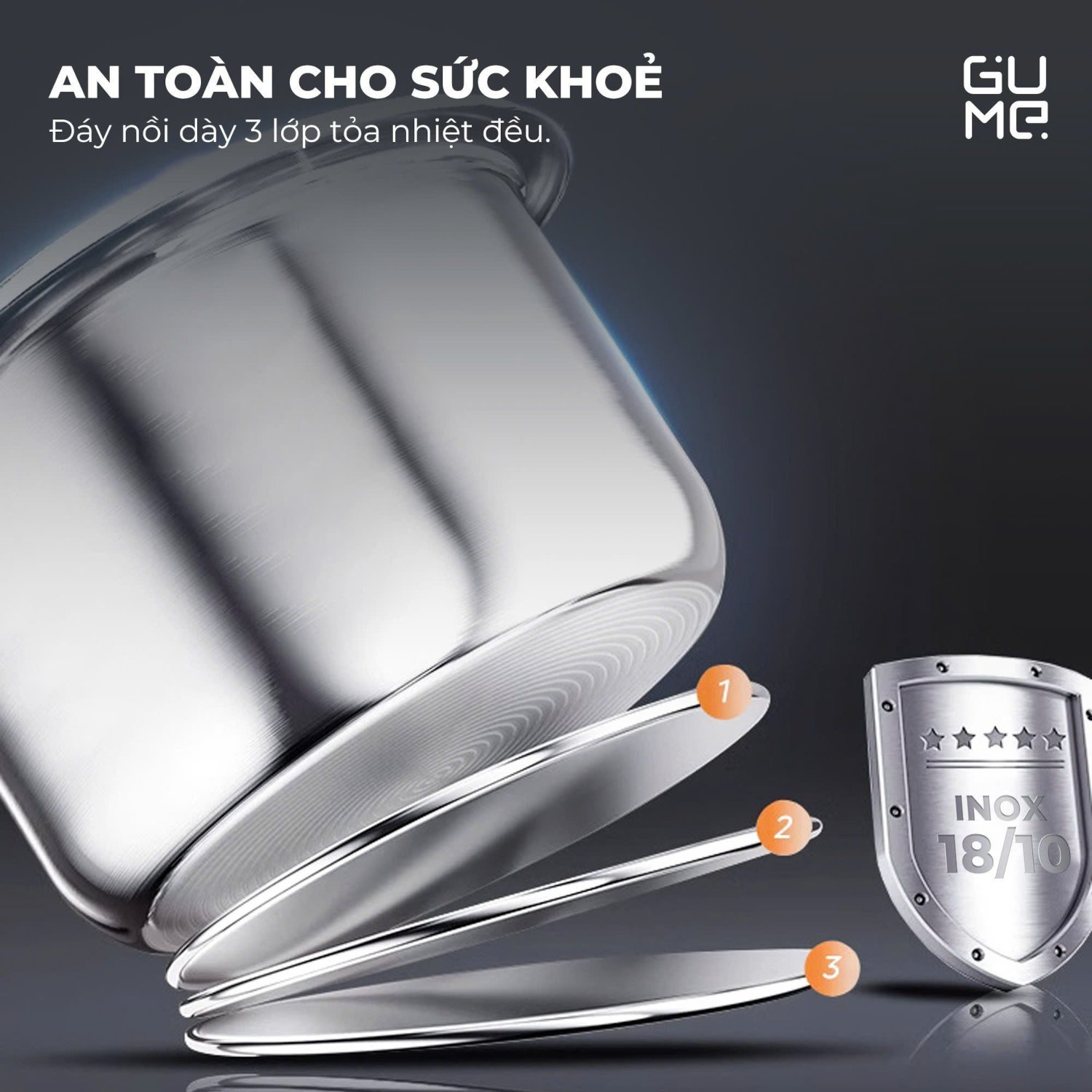 Nồi áp suất điện đa năng Gume Hàn Quốc GM-PC2838