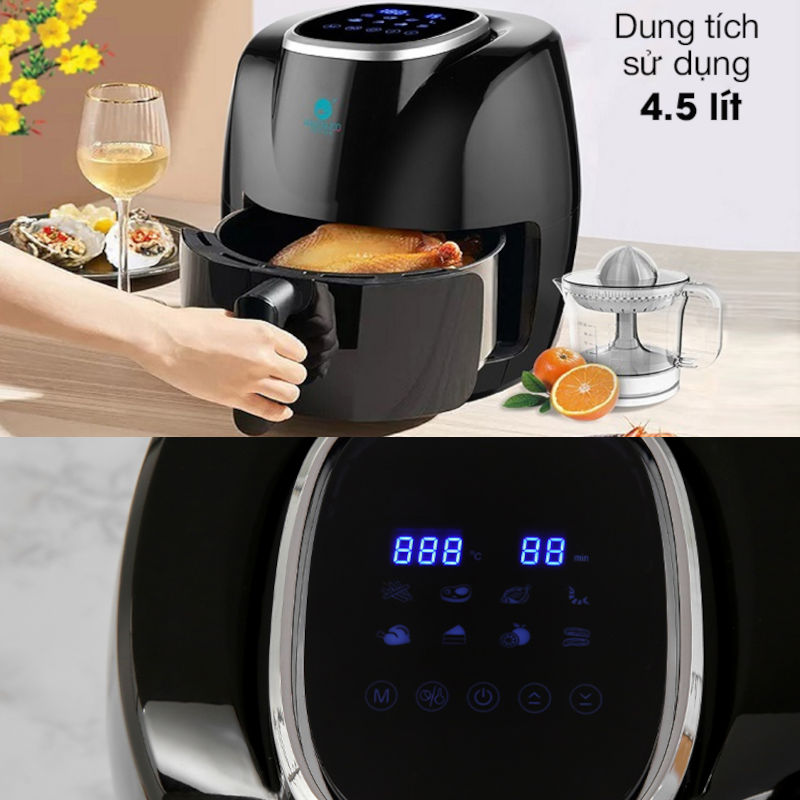 Nồi chiên không dầu 4.5L Hawonkoo Hàn Quốc AFH-045