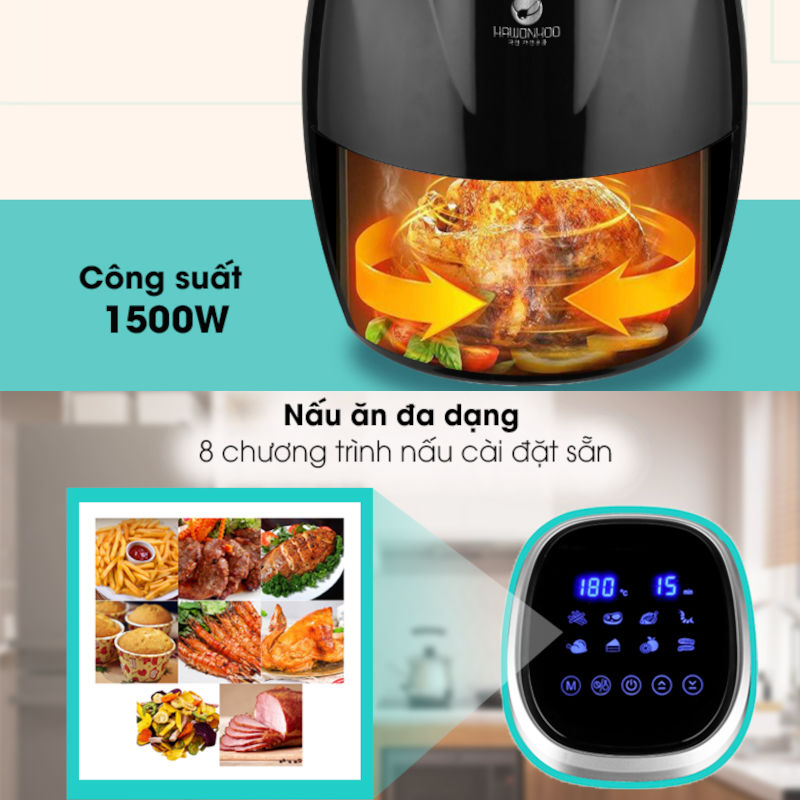 Nồi chiên không dầu 4.5L Hawonkoo Hàn Quốc AFH-045