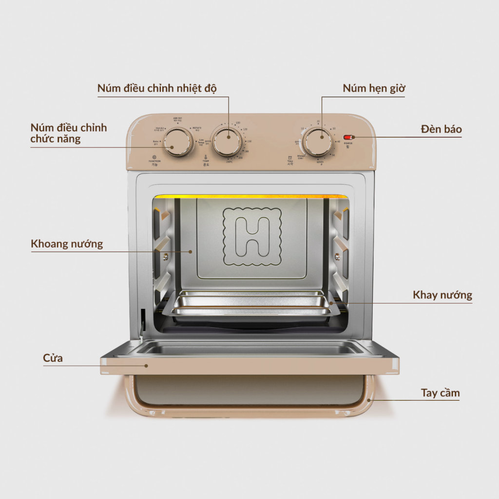 Nồi chiên không dầu Hawonkoo AFH-180 dung tích 18L