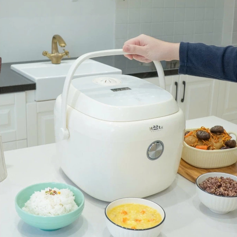 Nồi cơm điện tử giảm đường 1.6L Haatz Korea HRC160 ruột inox 316