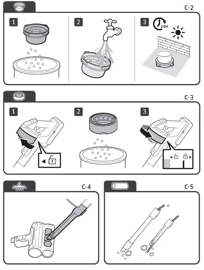 Vệ sinh máy hút bụi Samsung