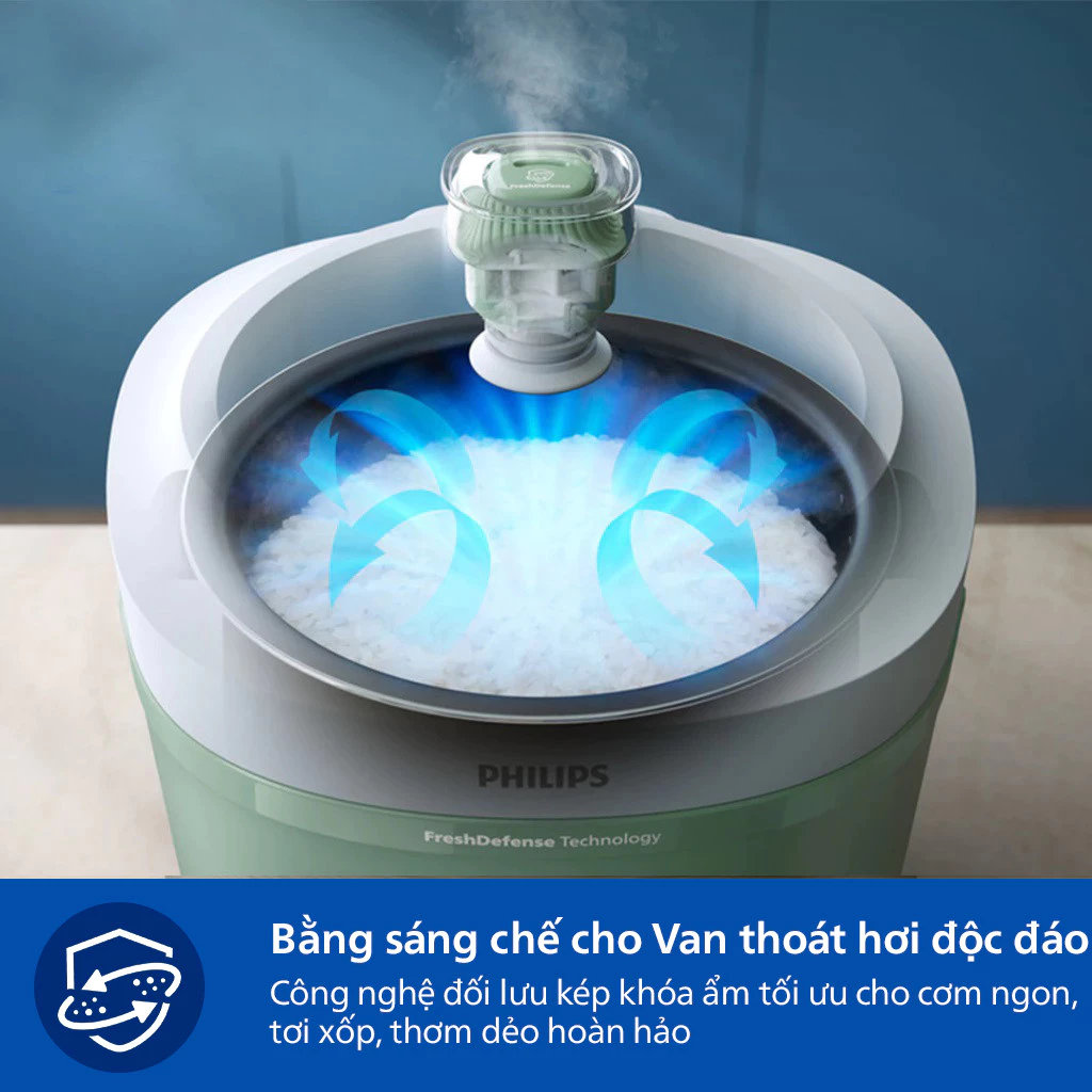 Nồi cơm điện 3D nắp gài Philips 1.8 lít HD3212/32