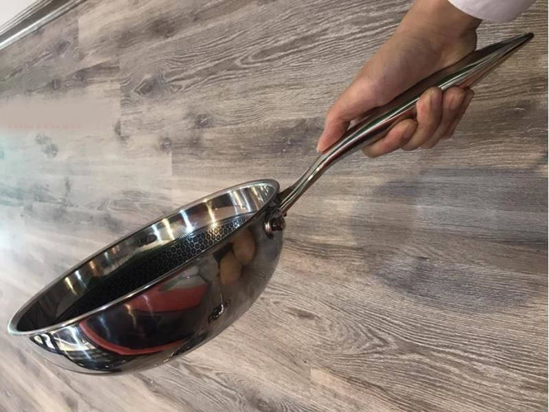 Chảo chống dính sâu lòng Inox 304 đường kính 24cm J&K Blackcube nhập khẩu Hàn Quốc dùng bếp từ, bảo hàng 24 tháng
