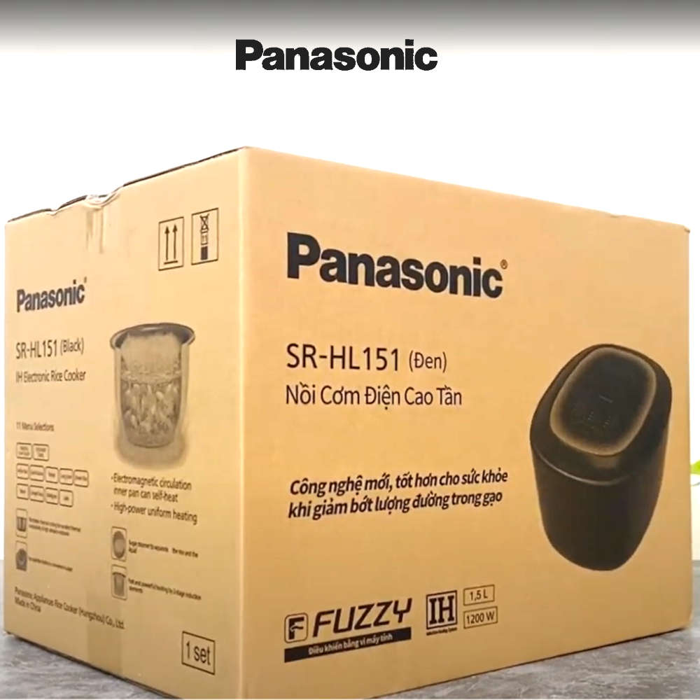 Nồi cơm điện tử cao tần giảm đường 1.5L Panasonic SR-HL151KRA