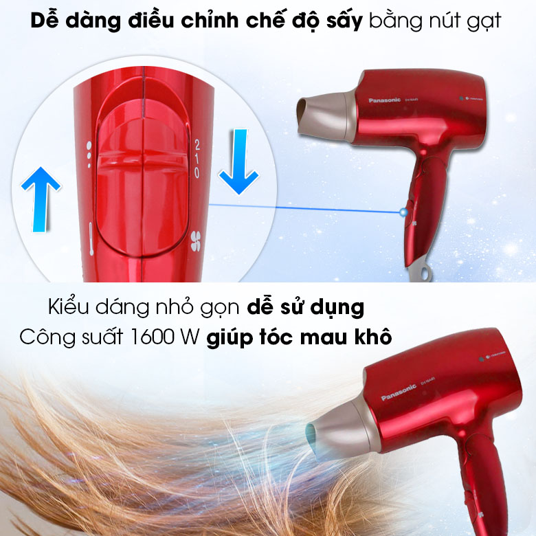 Máy sấy tóc dưỡng ẩm Nanoe Panasonic Thái Lan 1600W EH-NA45RP645