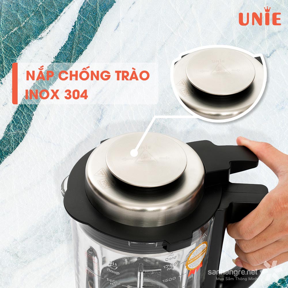 Máy xay nấu làm sữa hạt đa năng Unie V8S 1800W dung tích 1.75L