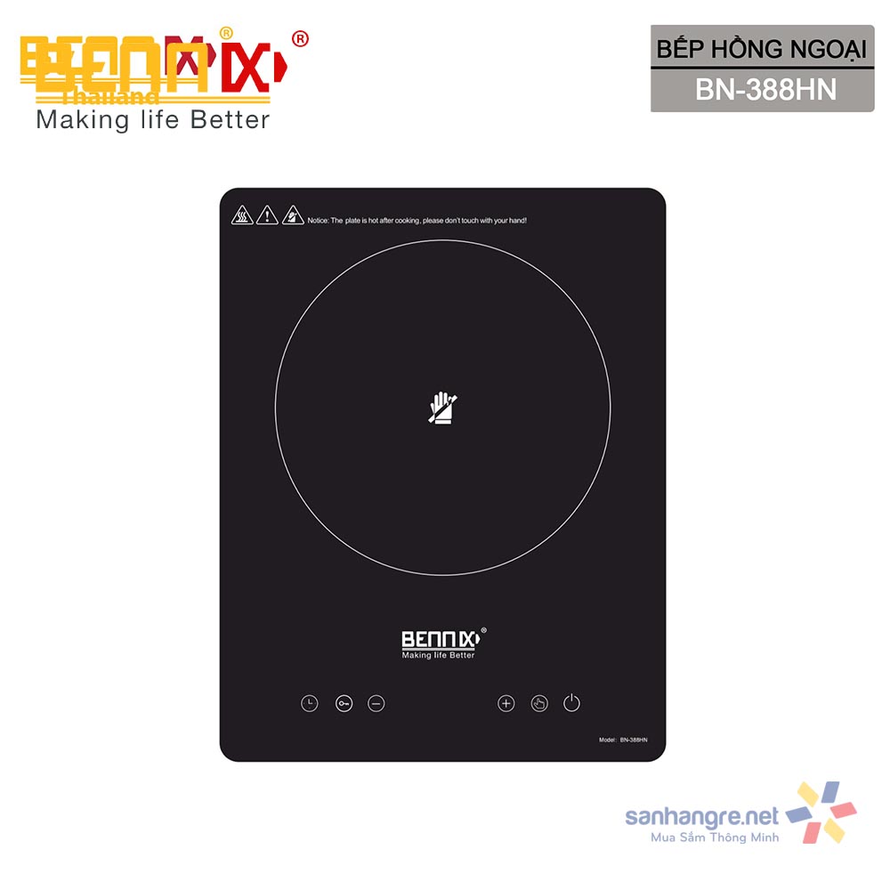 Bếp hồng ngoại điện tử Bennix BN-388HN điều khiển cảm ứng 2200W
