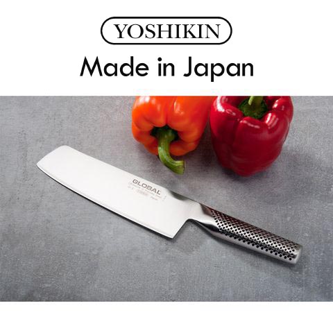 Bộ dao, kéo và thanh liếc 7 món cao cấp Global Yoshikin