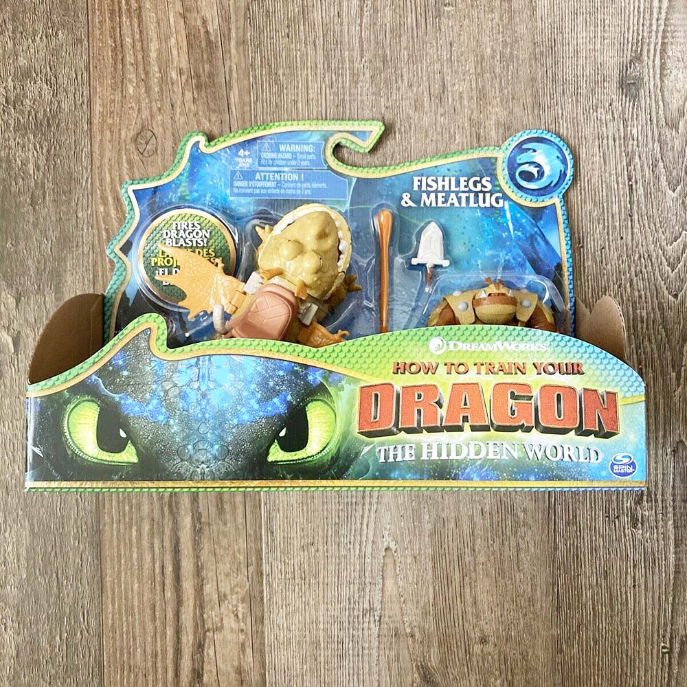 Đồ chơi Mô hình phim Bí quyết luyện rồng Dreamworks Dragon - Fishlegs & Meatlug