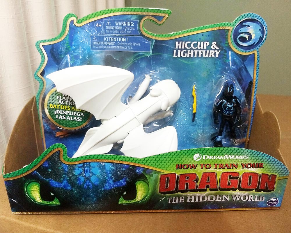 Đồ chơi Mô hình phim Bí quyết luyện rồng Dreamworks Dragon - Lightfury và Hiccup