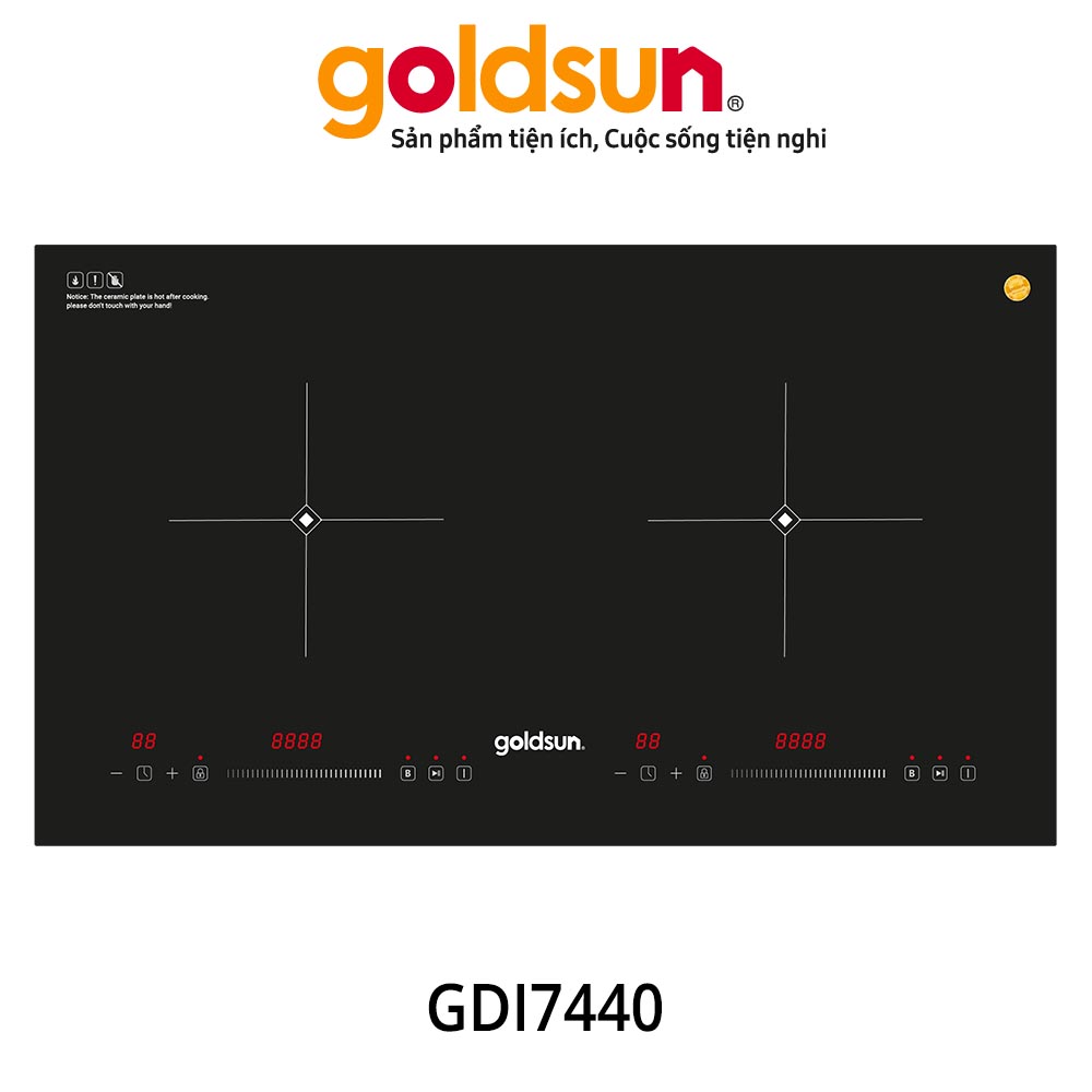 Bếp điện từ đôi Goldsun GDI7440