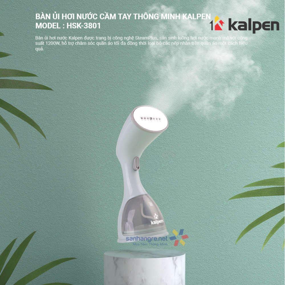 Bàn ủi hơi nước cầm tay thông minh Kalpen HSK-3801