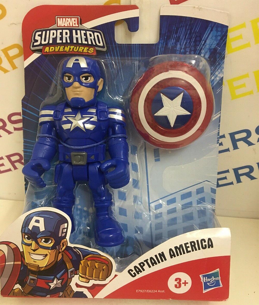 Đồ chơi mô hình Playskool Heroes Marvel Super Hero 12cm - Captain America