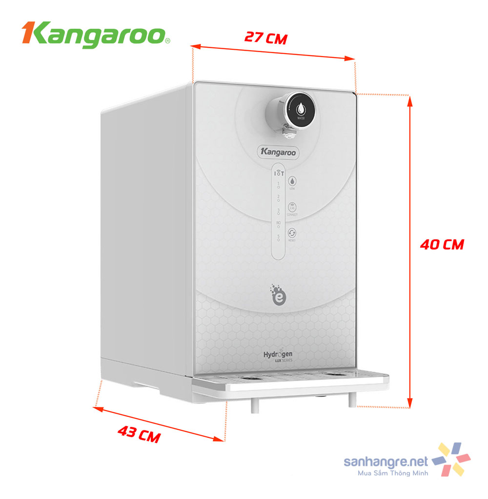 Máy lọc nước Kangaroo Hydrogen ion kiềm KG100EED-IoT