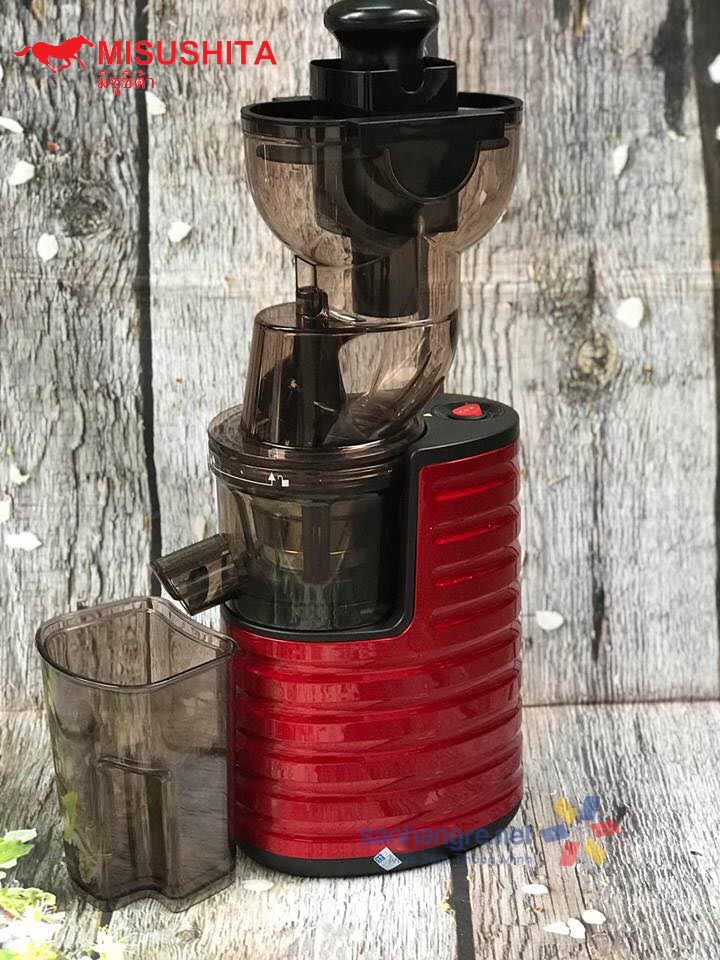 Máy ép chậm nguyên quả SAVTM JE-35 ( Tặng tạp dề + 2 bình nước) Máy ép chậm nguyên quả Misushita Thái Lan công suất 250W - Hàng chính hãng, bảo hành 12 tháng