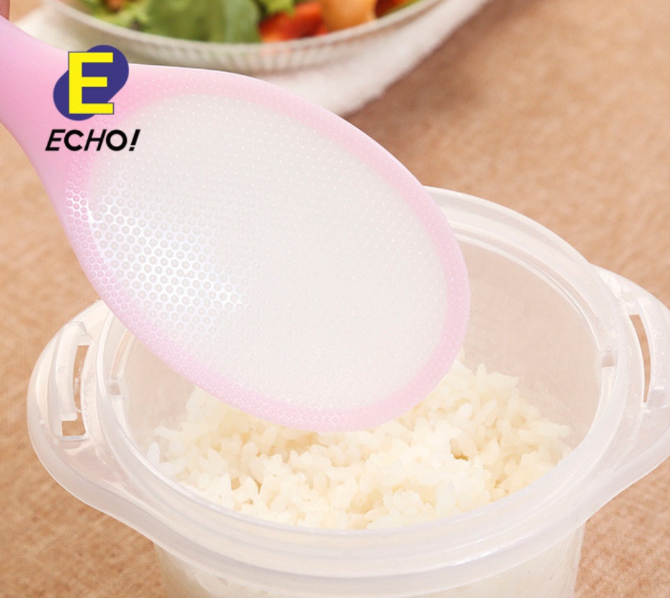 Muôi xới cơm chống dính tự đứng Echo Nhật Bản