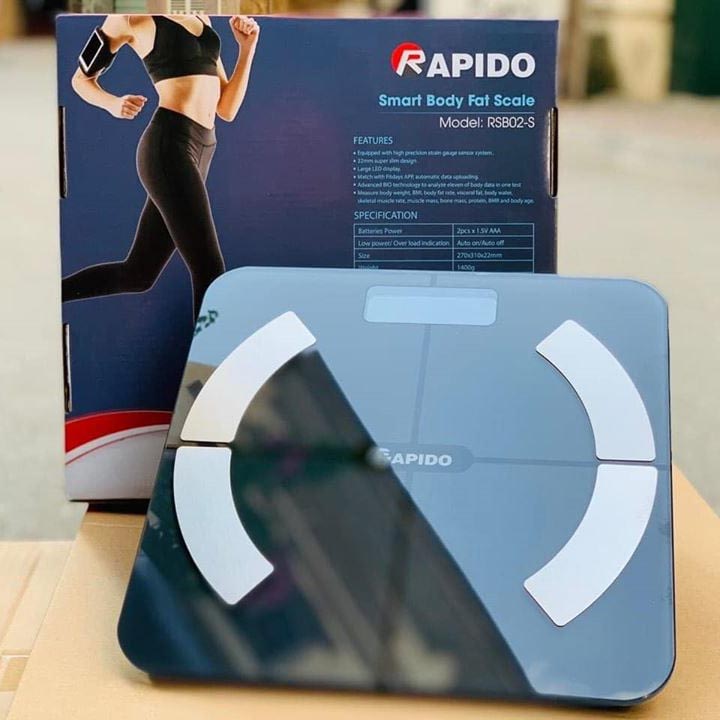 Cân sức khỏe điện tử thông minh Rapido RSB02-S